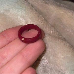 Enso silicone ring- maroon- womens size 6